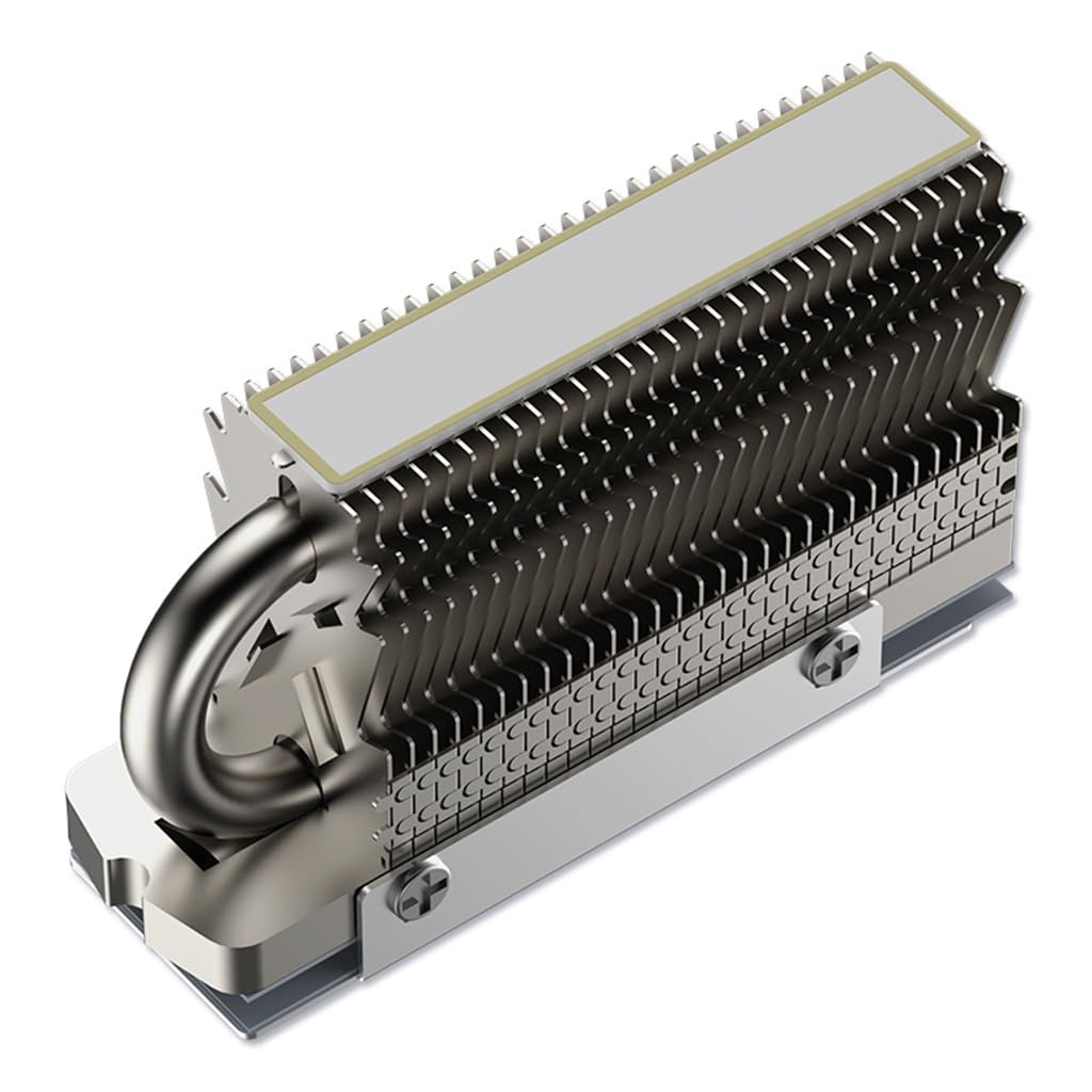 ZORBES M.2 2280 SSD Heatsink for M.2 SSD Hard Disk Aluminum Heat Sink for PC M.2 SSD Thermal Silicone Pad Included, Contains a Heat Pipe, Double-Sided Heat Sink, Only for Single Sided 2280 Module ZORBES M.2 2280 SSD Heatsink for M.2 SSD Hard Disk Aluminum Heat Sink for PC M.2 SSD Thermal Silicone Pad Included, Contains a Heat Pipe, Double-Sided Heat Sink, Only for Single Sided 2280 Module
